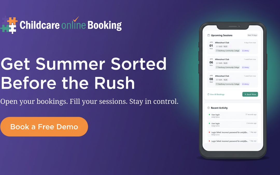 Epic summer set-up: open your childcare bookings before the rush
